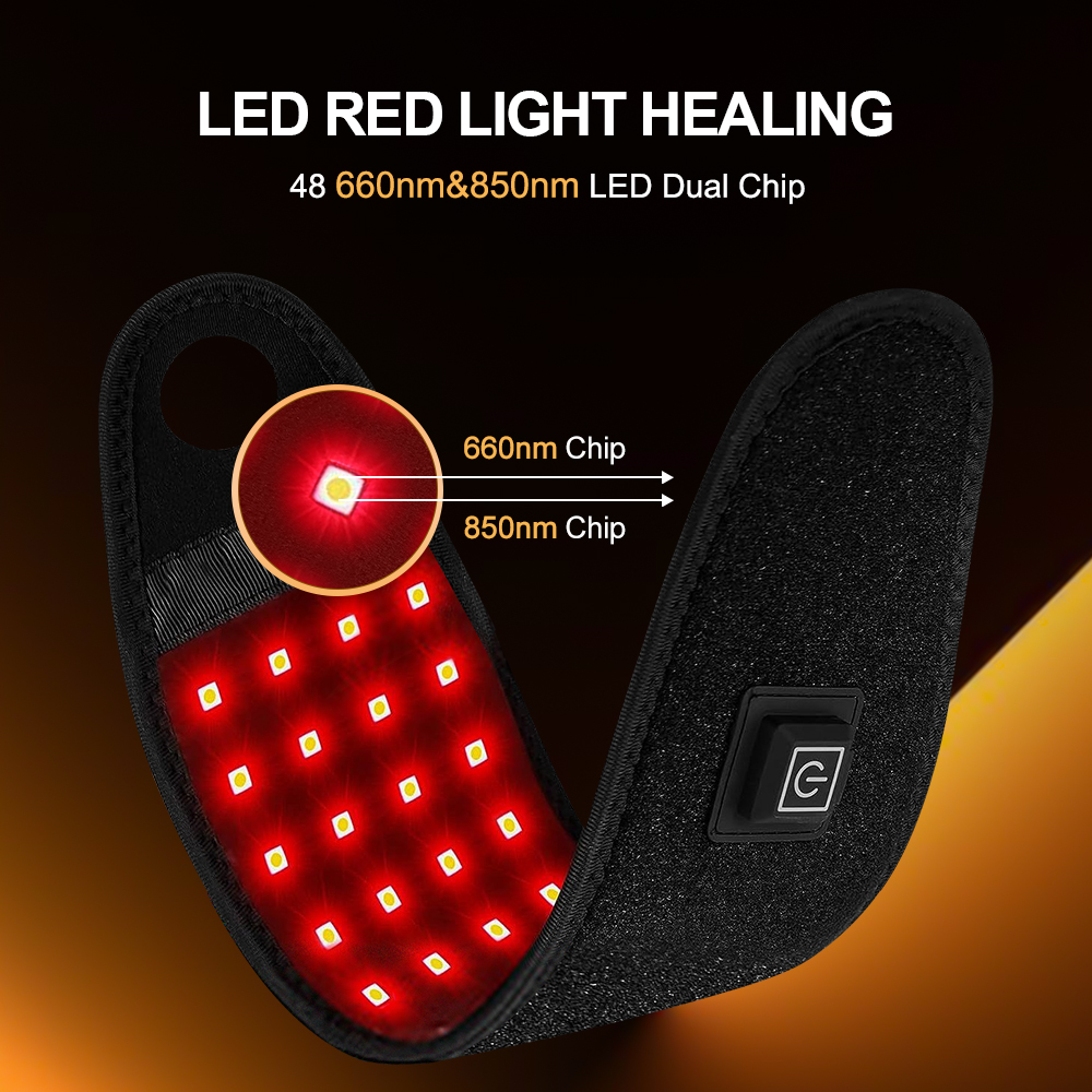 660nm 850nm LED Infrared Heati - Wrist Wrap Support recension och pris