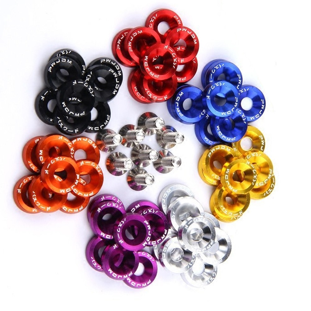 10PCS M6 JDM Car Modified Hex  - Bumper Plate 10Kg recension och pris