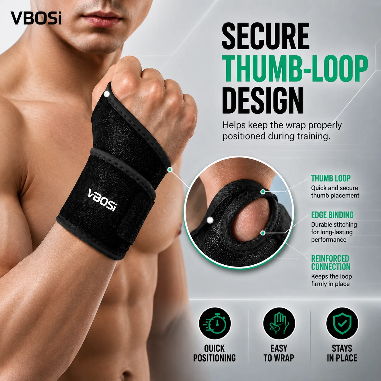 VBSOi Adjustable Wrist Support - Wrist Wrap Support recension och pris