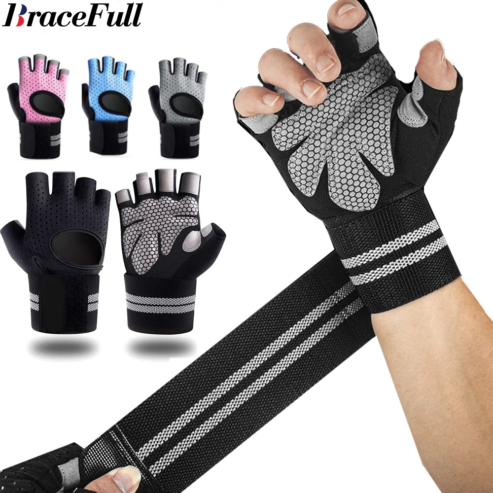 1Pair Half Finger Gym Fitness  - Wrist Wrap Support recension och pris