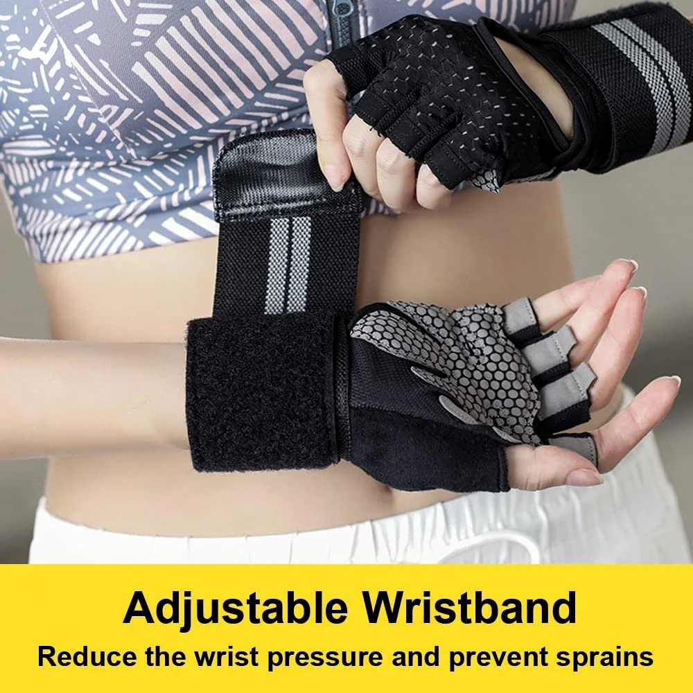 1Pair Half Finger Gym Fitness  - Wrist Wrap Support recension och pris