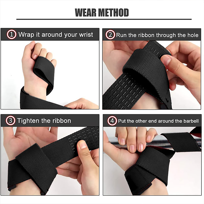 2Pcs Gym Lifting Straps Fitnes - Wrist Wrap Support recension och pris